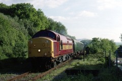 SAMPFORD COURTNEY, DEVON EWS Loco; 37.415 Date; 24.3.97 Digital Copies Available
