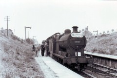 Barrow Shipyard Station. Loco; 44347 Date; 8.1961 Digital Copies Available