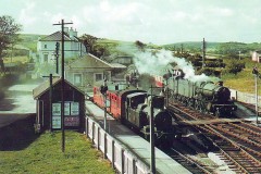 Churston Junction Loco's; 1472, 6814 Date; 12.9.1957 Digital Copies Available
