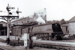 EXETER St DAVID'S Loco; 34001 "Exeter" Date; 2.8.1954 Digital Copies Available