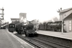 EXETER St DAVID'S Loco;  34057 "Biggin Hill" , Loco; 5069 "Isambard Kingdom Brunel" & 7029 "Clun Castle" 1960 Digital Copies Available