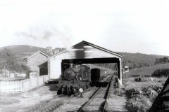 MORETON HAMPSTEAD Loco; 5154 Date; 29.9.1956  Digital Copies Available