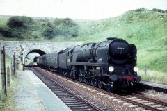 Bincombe Tunnel, Upwey, Weymouth.  Loco; 35003 "Royal Mail" Date July 1959  Digital Copies Available