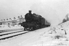 UPWEY HALT, WEYMOUTH Loco; 6955 LYDCOTT HALL  Date; 30-12-62  Digital Copies Available