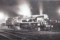 WEYMOUTH SHED .Loco; 35013 "Blue Funnel Line" Date; 3.2.1967 Digital Copies Available