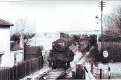 WESTHAM HALT CROSSING, WEYMOUTH. Loco; 41293 Date; 9.2.1965 Digital Copies Available