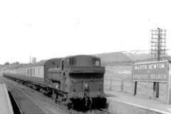 Maiden Newton Loco; 3742 Date;  31-3-1956 Digital Copies Available.