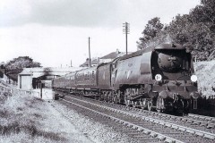 Radipole Halt, Weymouth Loco; 34063 "229 Squadron"  Date; 5.9.1957  Digital Copies Available