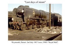 WEYMOUTH Loco; 35003 "Royal Mail" Date; 2-7-1967 Digital Copies Available