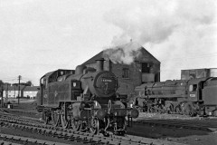 Weymouth Rail Yard  Locos; 41293 and 92231 Date; 6th September 1963  Digital Copies Available