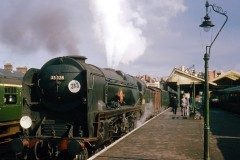 Weymouth Loco 35028 "Clan Line" Date;  1-8-1966  Digital Copies Available