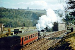 Bampton Station Loco; 3709 Date; 24.3.1962 Digital Copies Available