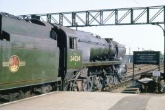 EASTLEIGH 34024 "Tamar Valley" Date; 05-6-1967 Digital Copies Available