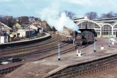 Alnwick Stn Loco; 62011 Date; 12.3.1966 Digital Copies Available