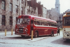BURNETT BUS Reg; OSA 800 for Stuartfield in Aberdeen ready to leave Clippie watching the time Digital Copies Available