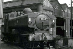 TAUNTON Loco; 9663 Date; July 1962  Digital Copies Available