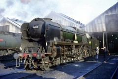 Loco; 34071 "601 Squadron" at  Eastleigh c1960 Digital Copies Available