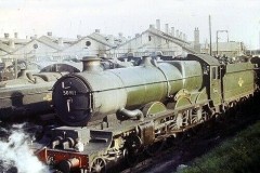 CARDIFF EAST DOCK Loco; 5091 "Cleeve Abbey" Date; May 1963 Digital Copies Available