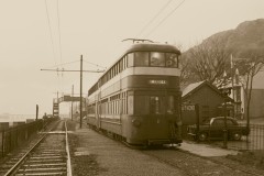 Mumbles Train at the Southend stop, Swansea 1950s  Digital Copies Available