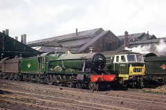 SWINDON Loco; 7902 "Eaton Mascot Hall"  & D7044 Date; March 1962 Digital Copies Available
