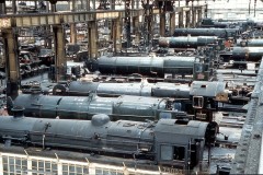Swindon Works. A Shop Locos  75003, 1029, 6029, 7015, 70027 Date; 1959 Digital Copies Available