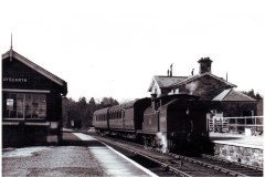 AYSGARTH STATION Loco; 67345 Date; 19.4.1954 Digital Copies Available